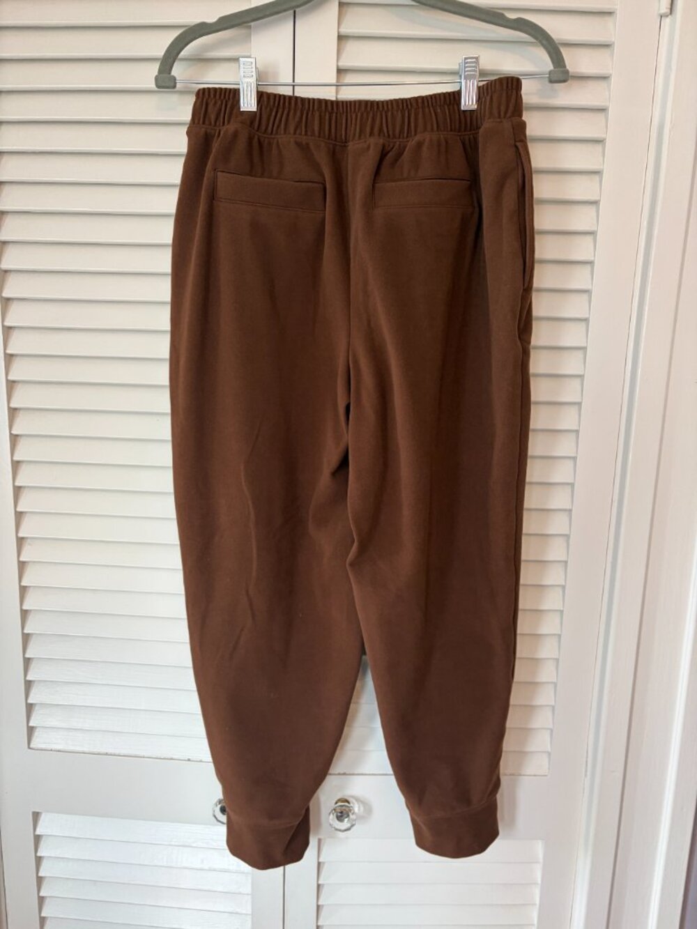 Varley women's sweatpants medium brown comfy fleece elastic waist pockets - Picture 4 of 7